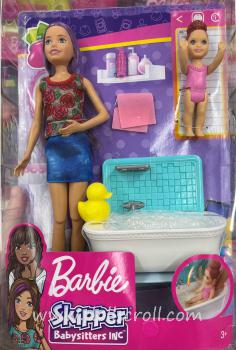 Mattel - Barbie - Skipper Babysitters Inc. - Bathtime Skipper & Toddler Girl - Caucasian - Doll